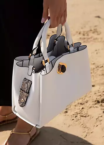 Margaux Tote White Bag by Luella Grey | Look Again