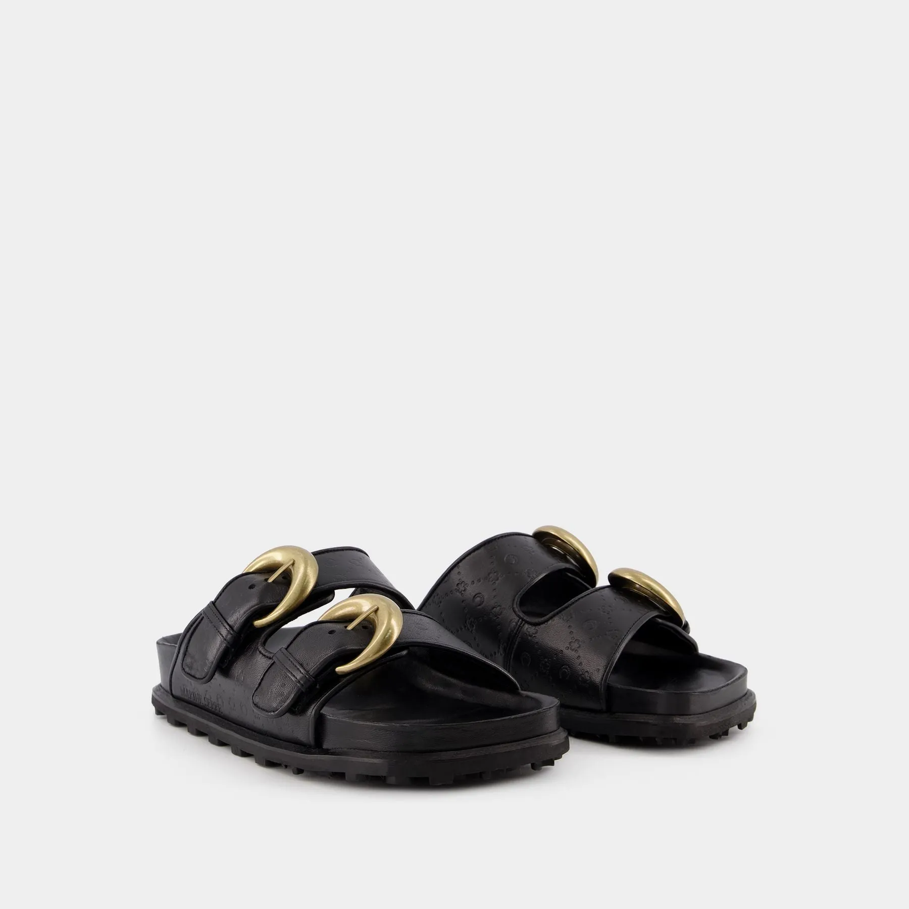 Marine Serre  Sandals - Marine Serre -  Black - Leather