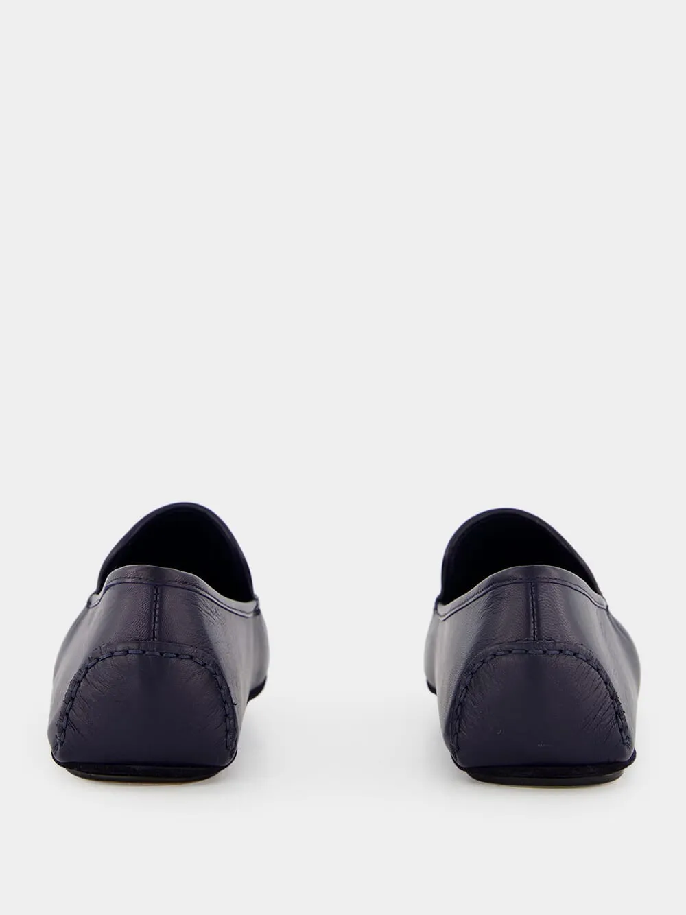 Mayfair Navy Leather Loafers