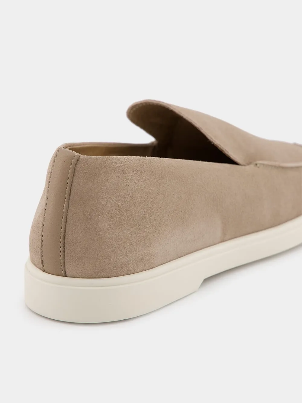 Miguel Beige Suede Loafers