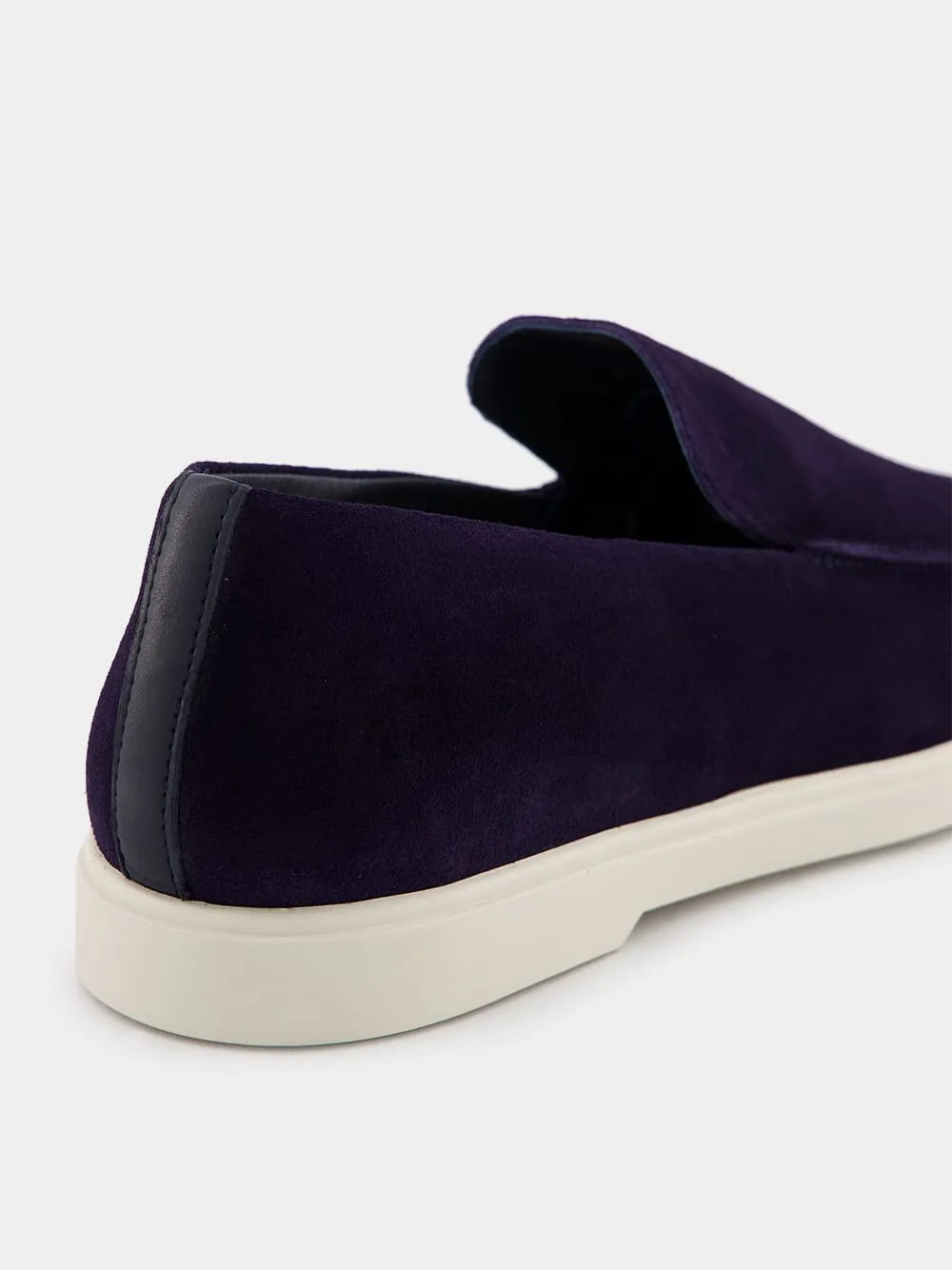 Miguel Midnight Blue Suede Loafers