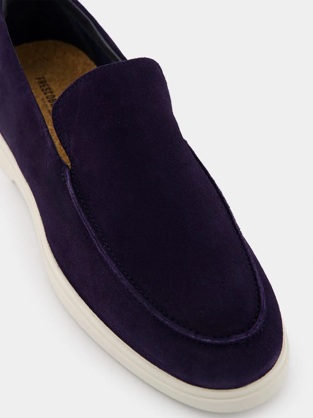 Miguel Midnight Blue Suede Loafers