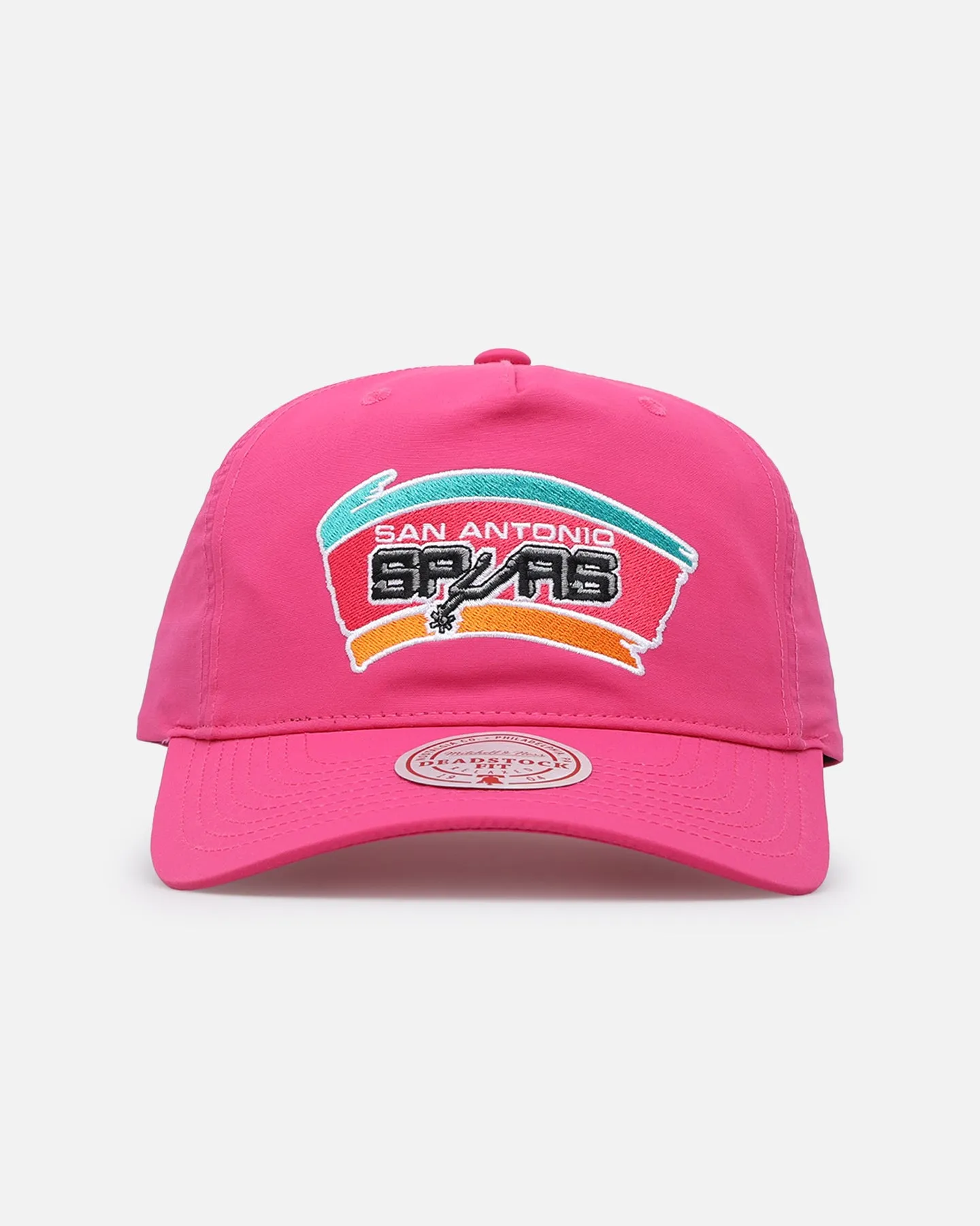 Mitchell & Ness San Antonio Spurs Retro Matte Nylon Origins Snapback Pink