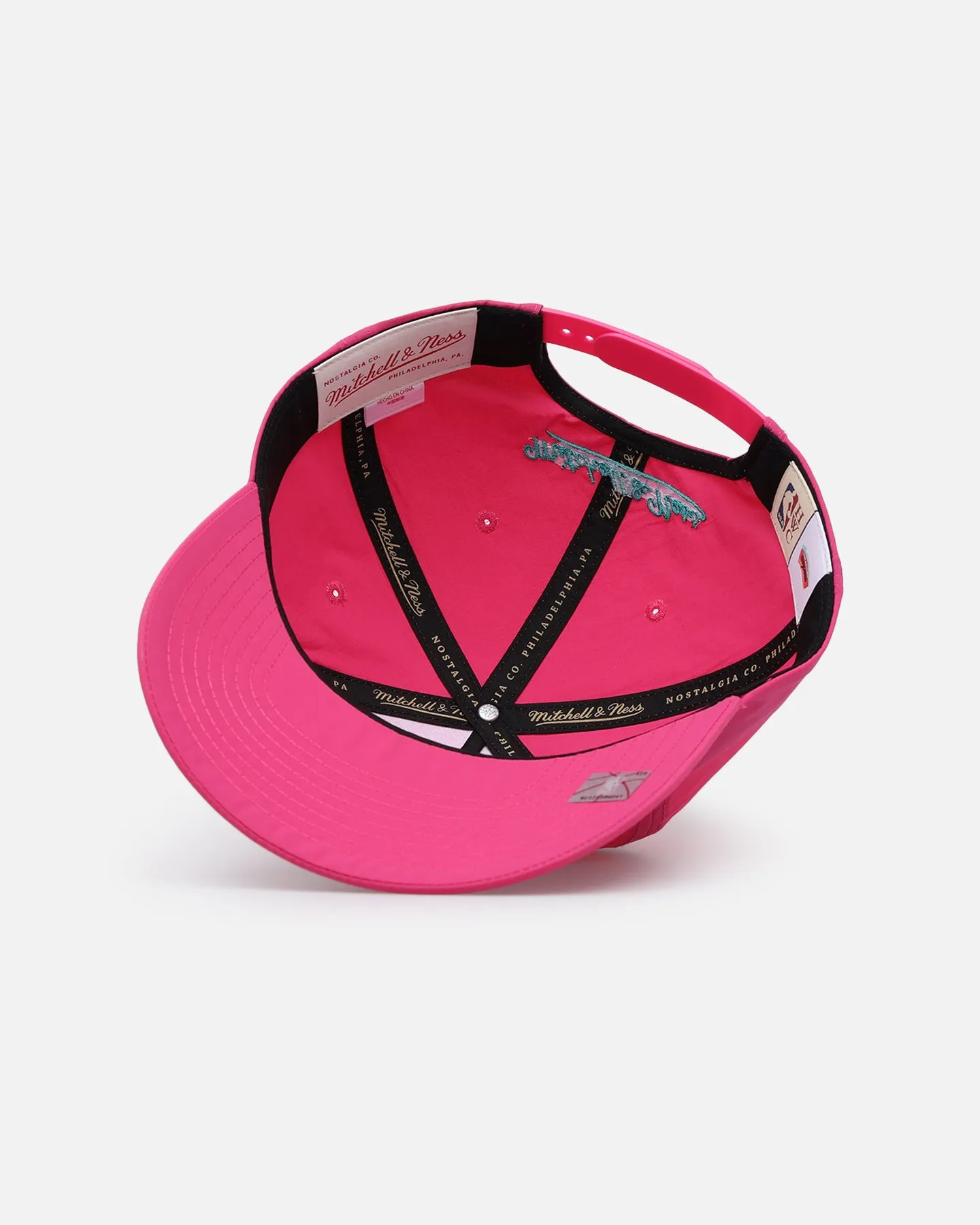 Mitchell & Ness San Antonio Spurs Retro Matte Nylon Origins Snapback Pink