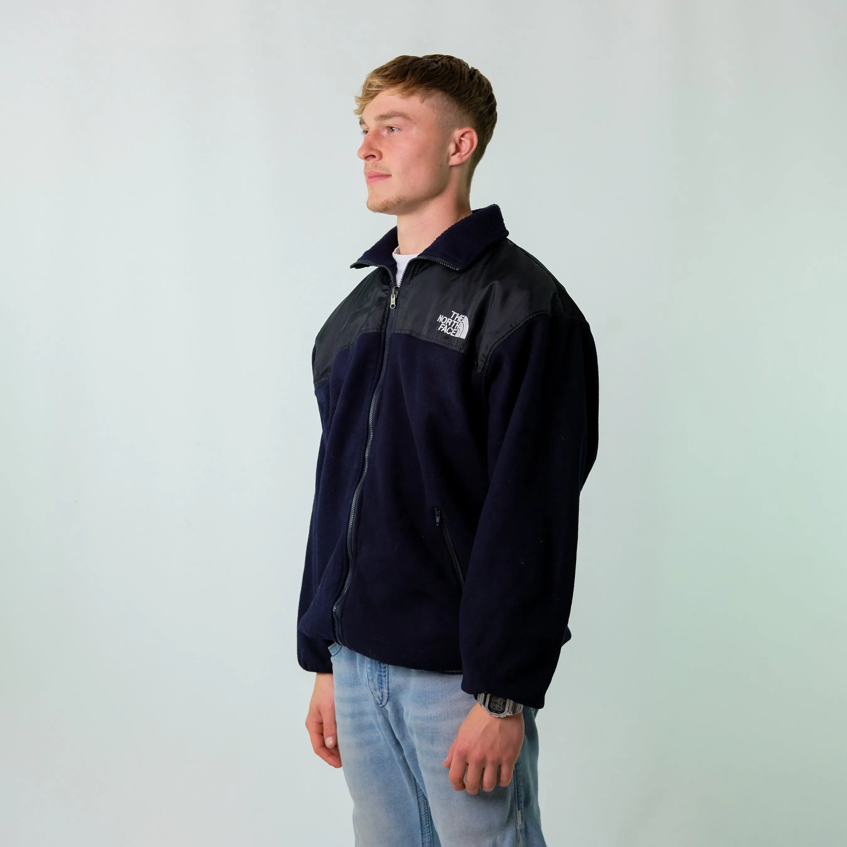 Navy Blue y2ks The North Face Fleece (XL)