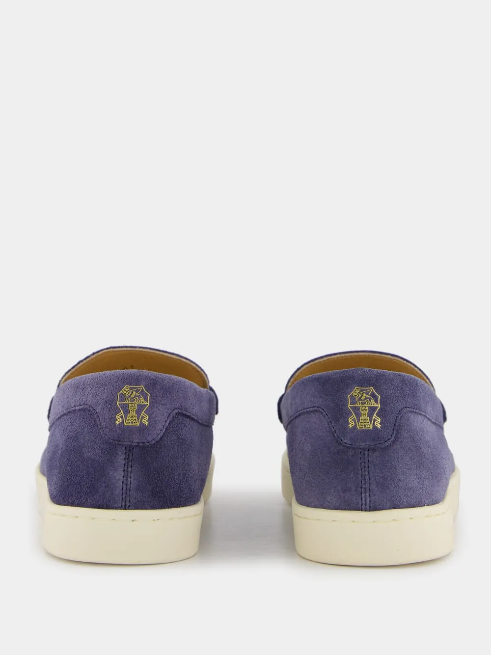 Navy Suede Loafers