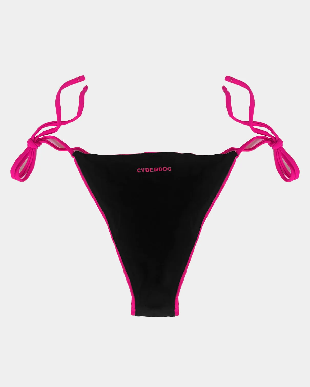 NEON STRING BIKINI BLACK / PINK