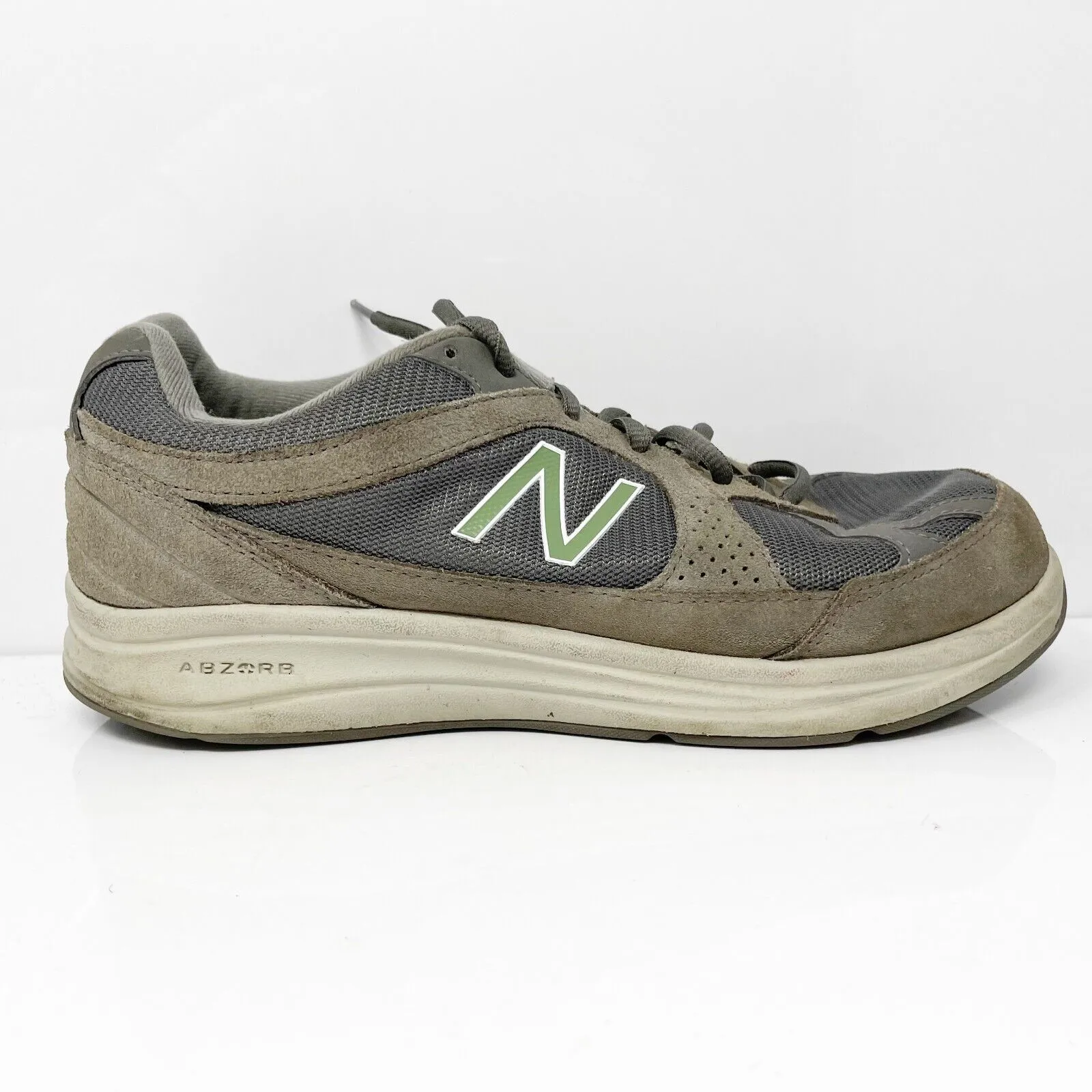 New Balance Mens 877 MW877GT Gray Casual Shoes Sneakers Size 7.5 4E