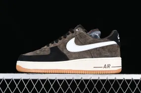 Nike Air Force 1 07 Low Dark Brown White Black AV0383-230