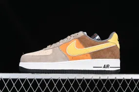 Nike Air Force 1 07 Low Yellow Brown Grey LF8989-555