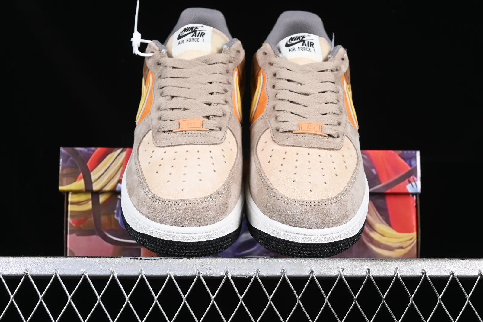 Nike Air Force 1 07 Low Yellow Brown Grey LF8989-555