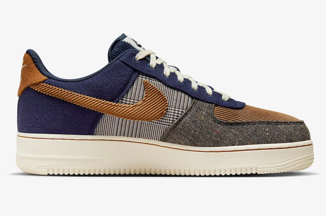 Nike Air Force 1 07 PRM Midnight Navy Brown FQ8744-410