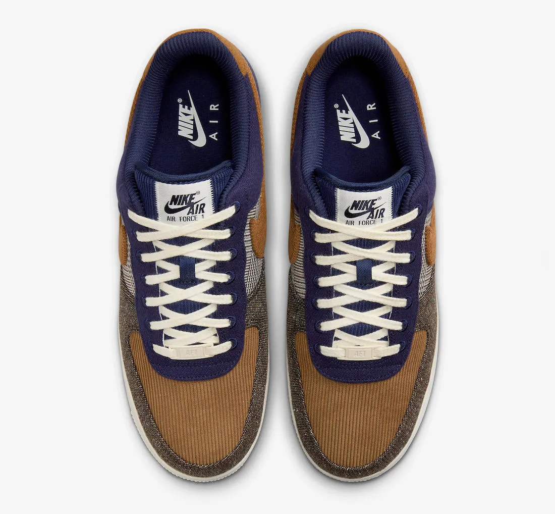 Nike Air Force 1 07 PRM Midnight Navy Brown FQ8744-410