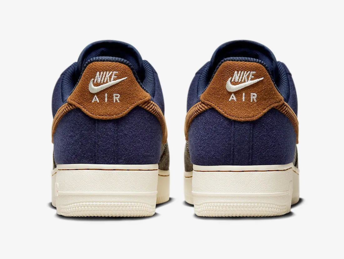 Nike Air Force 1 07 PRM Midnight Navy Brown FQ8744-410