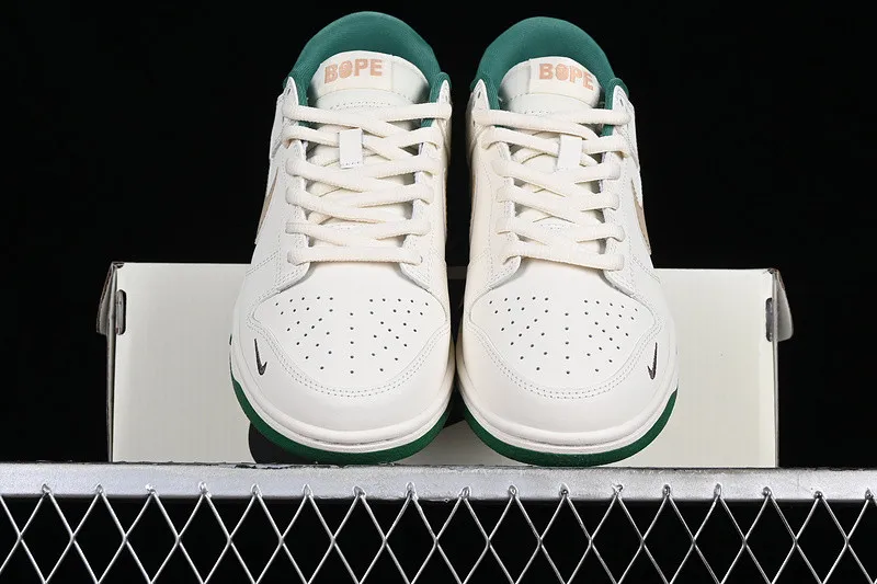 Nike SB Dunk Low BAPE White Green Brown XH0923-154