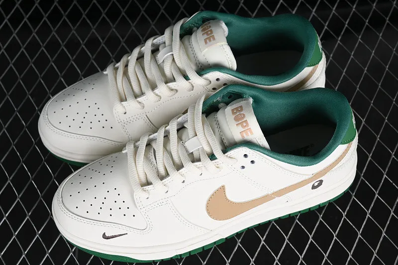 Nike SB Dunk Low BAPE White Green Brown XH0923-154