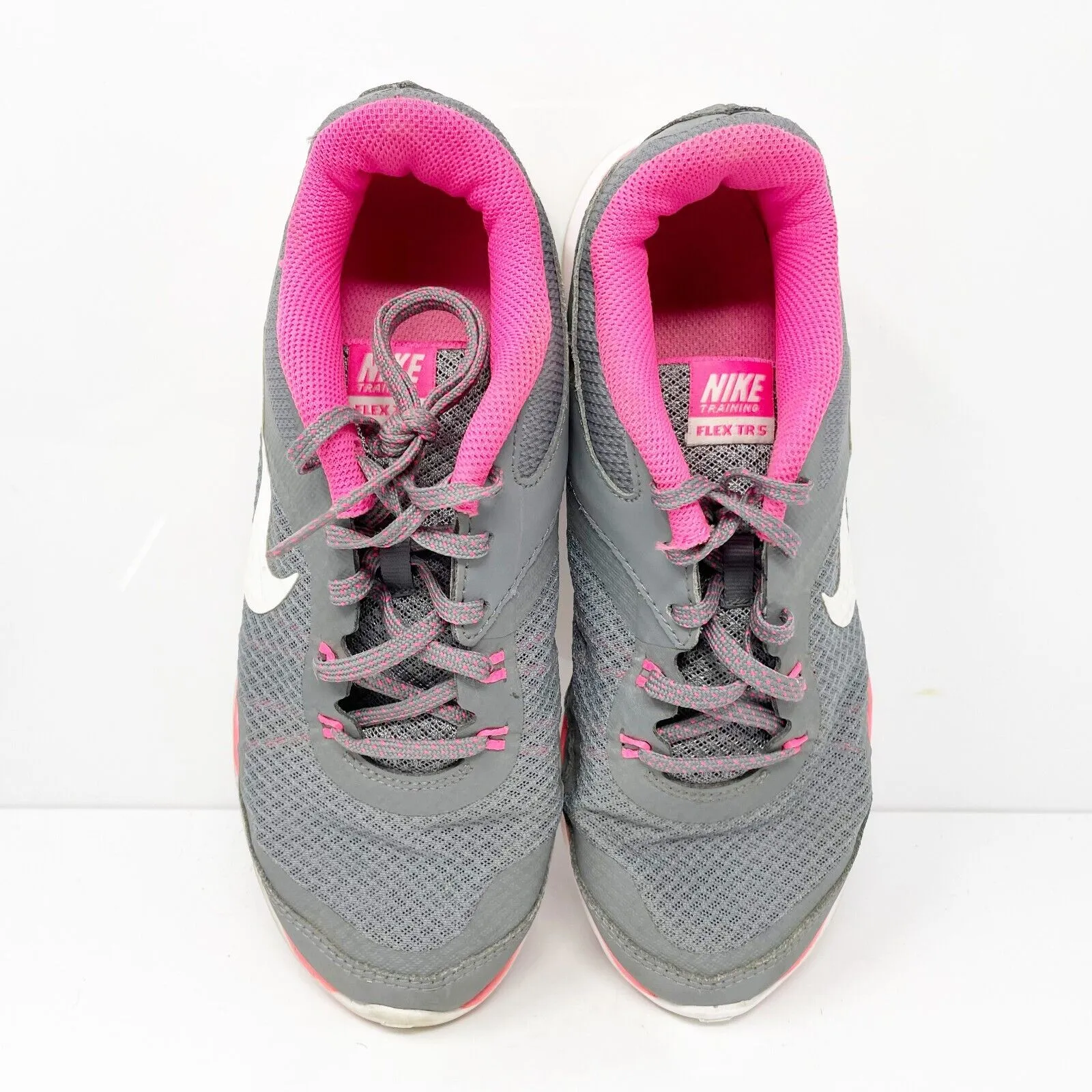 Nike Womens Flex Trainer 5 724858-003 Gray Running Shoes Sneakers Size 7