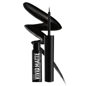 NYX Vivid Matte Delineador Líquido Black