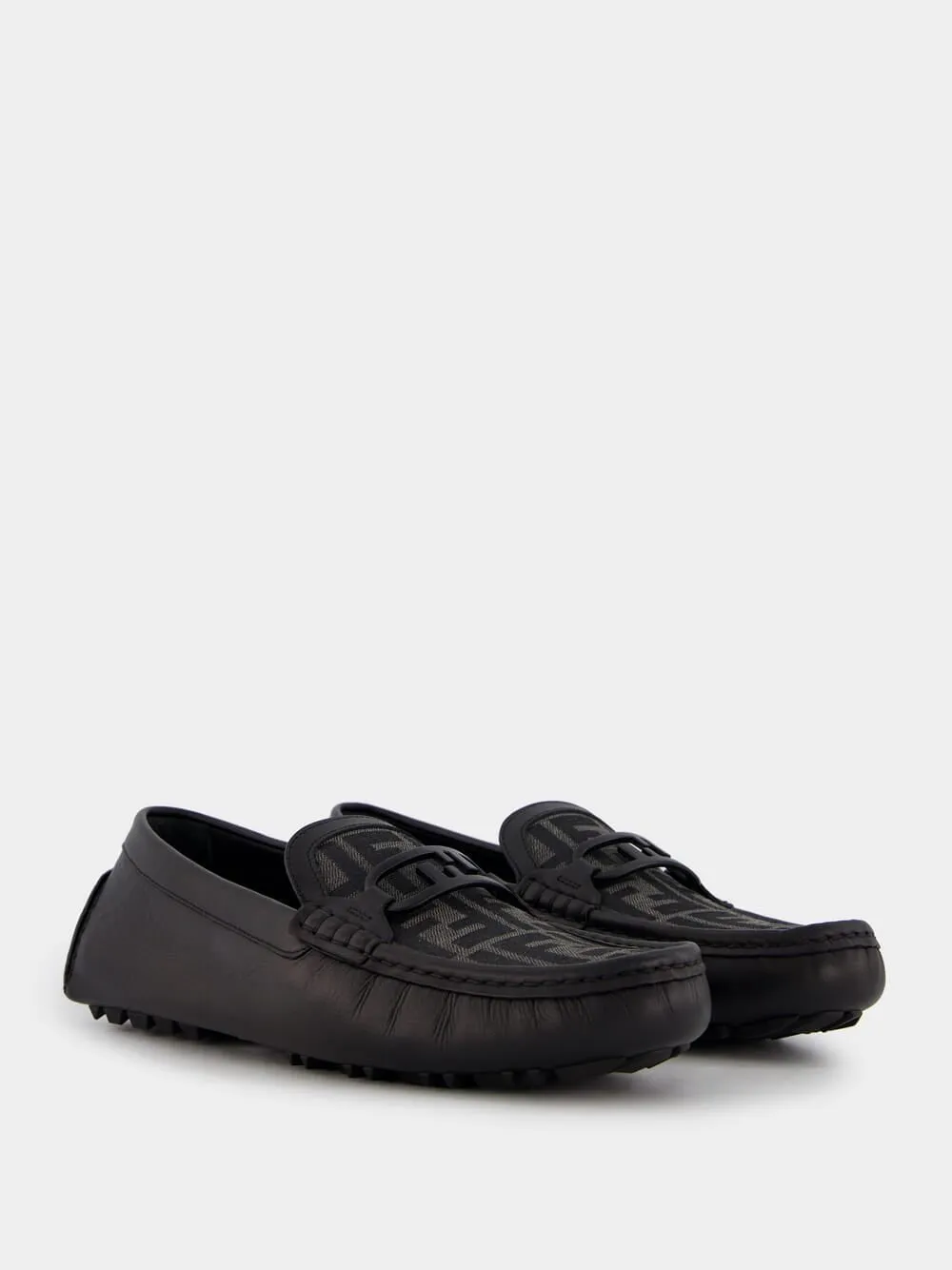 O'Lock Black Leather Loafers