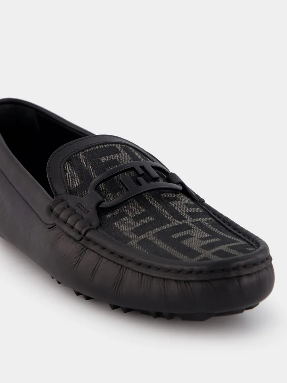 O'Lock Black Leather Loafers