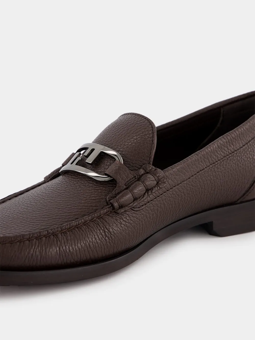 O'Lock Brown Leather Loafers