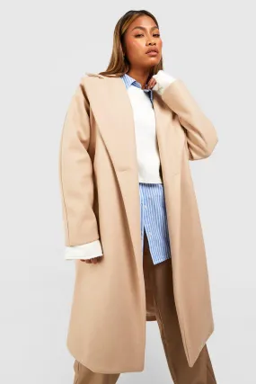 Oversized Boyfriend Wool Look Coat