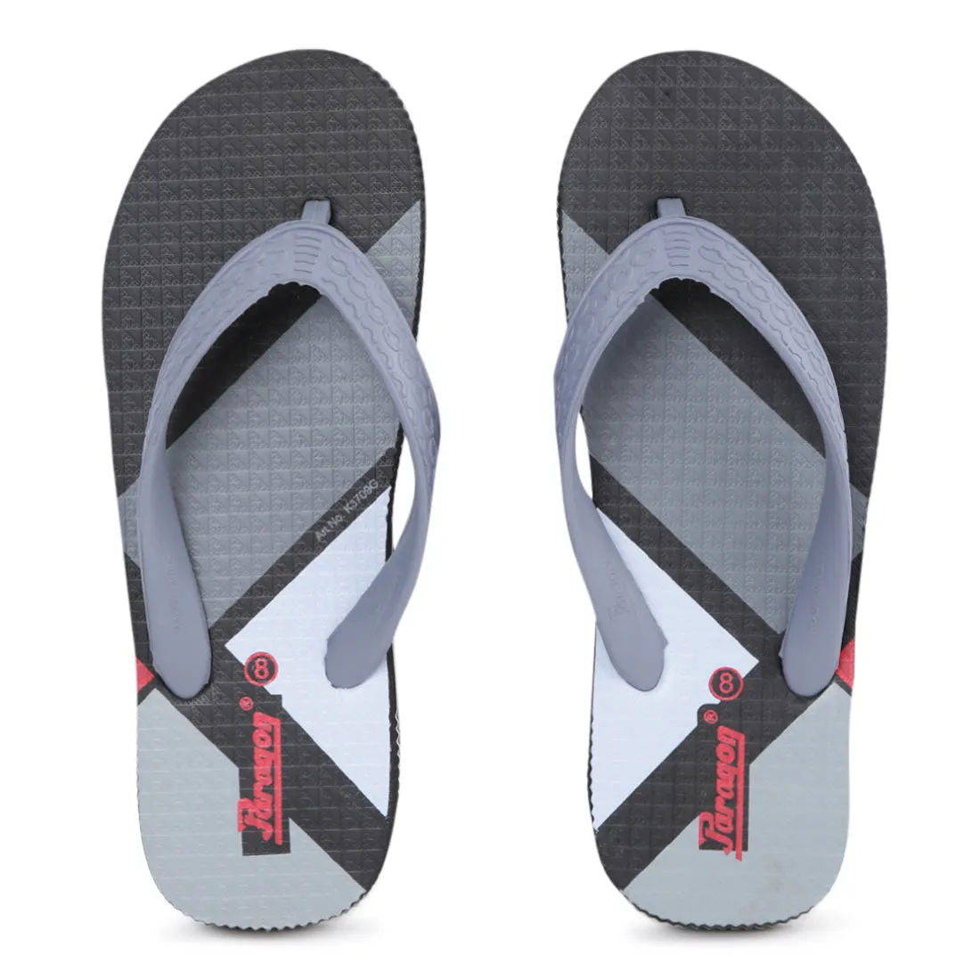 Paragon  HWK3709G Men Stylish Lightweight Flipflops | Casual & Comfortable Daily-wear Slippers for Indoor & Outdoor | For Everyd