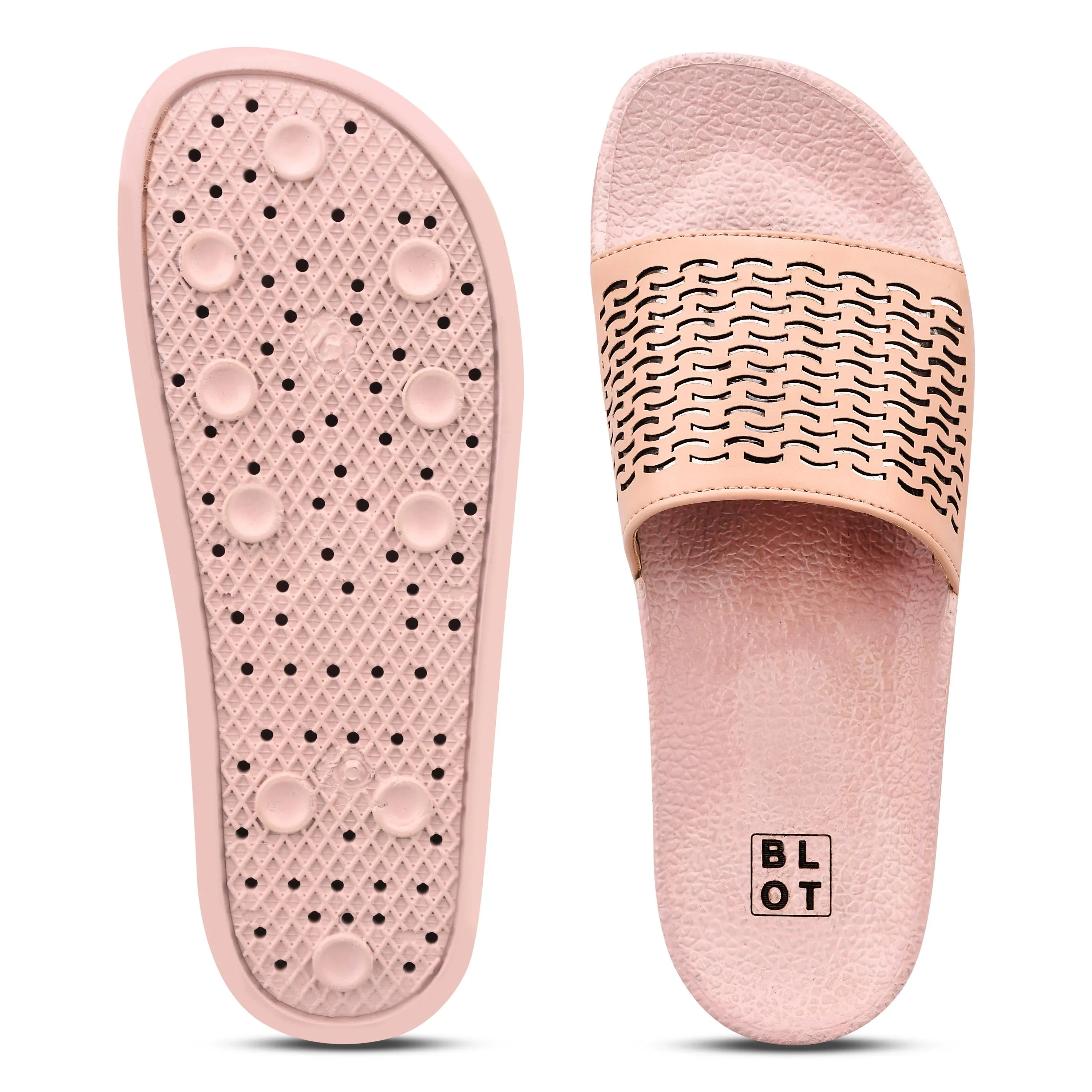 Paragon  K10905L Women Casual Slides | Stylish Sliders for Everyday Use for Ladies | Trendy & Comfortable Slippers with Cushione