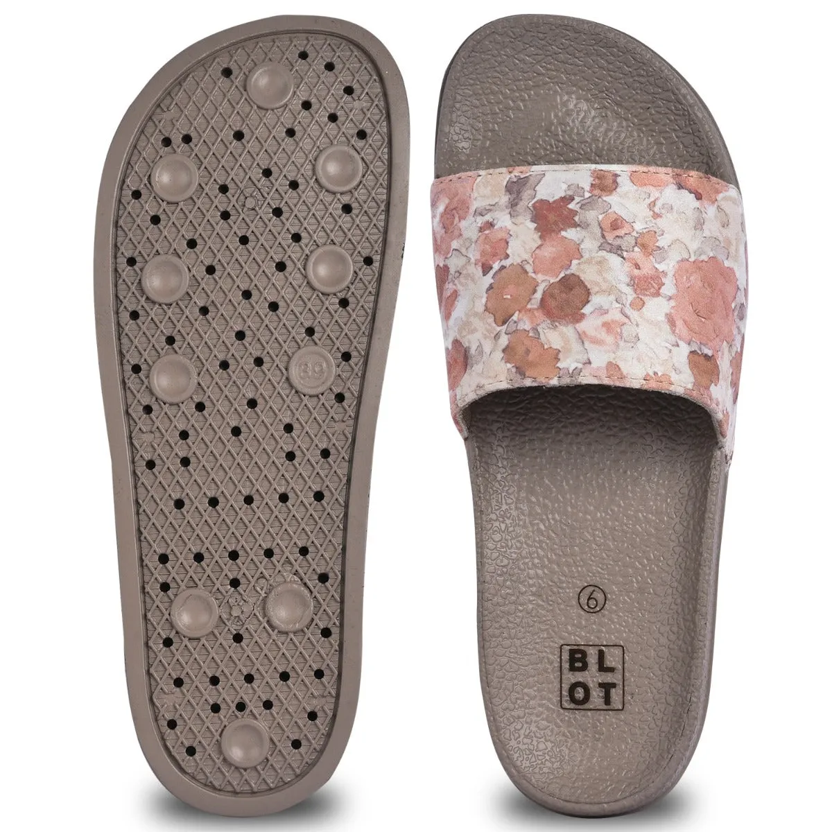 Paragon  K10906L Women Casual Slides | Stylish Sliders for Everyday Use for Ladies | Trendy & Comfortable Slippers with Cushione