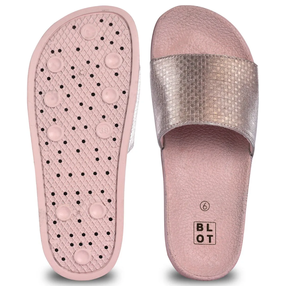 Paragon  K10908L Women Casual Slides | Stylish Sliders for Everyday Use for Ladies | Trendy & Comfortable Slippers with Cushione