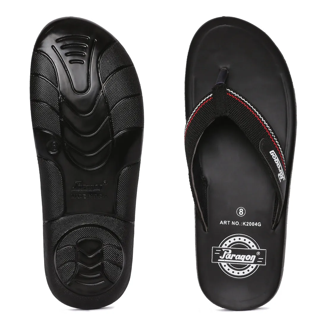 Paragon  K2004G Men Stylish Lightweight Flipflops | Casual & Comfortable Daily-wear Slippers for Indoor & Outdoor | For Everyday