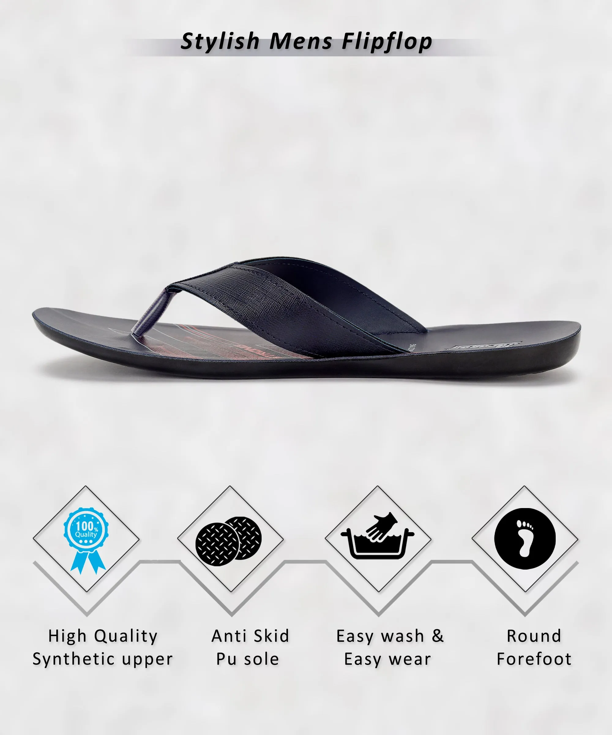 Paragon  PUK2219G Men Stylish Lightweight Flipflops | Casual & Comfortable Daily-wear Slippers for Indoor & Outdoor | For Everyd