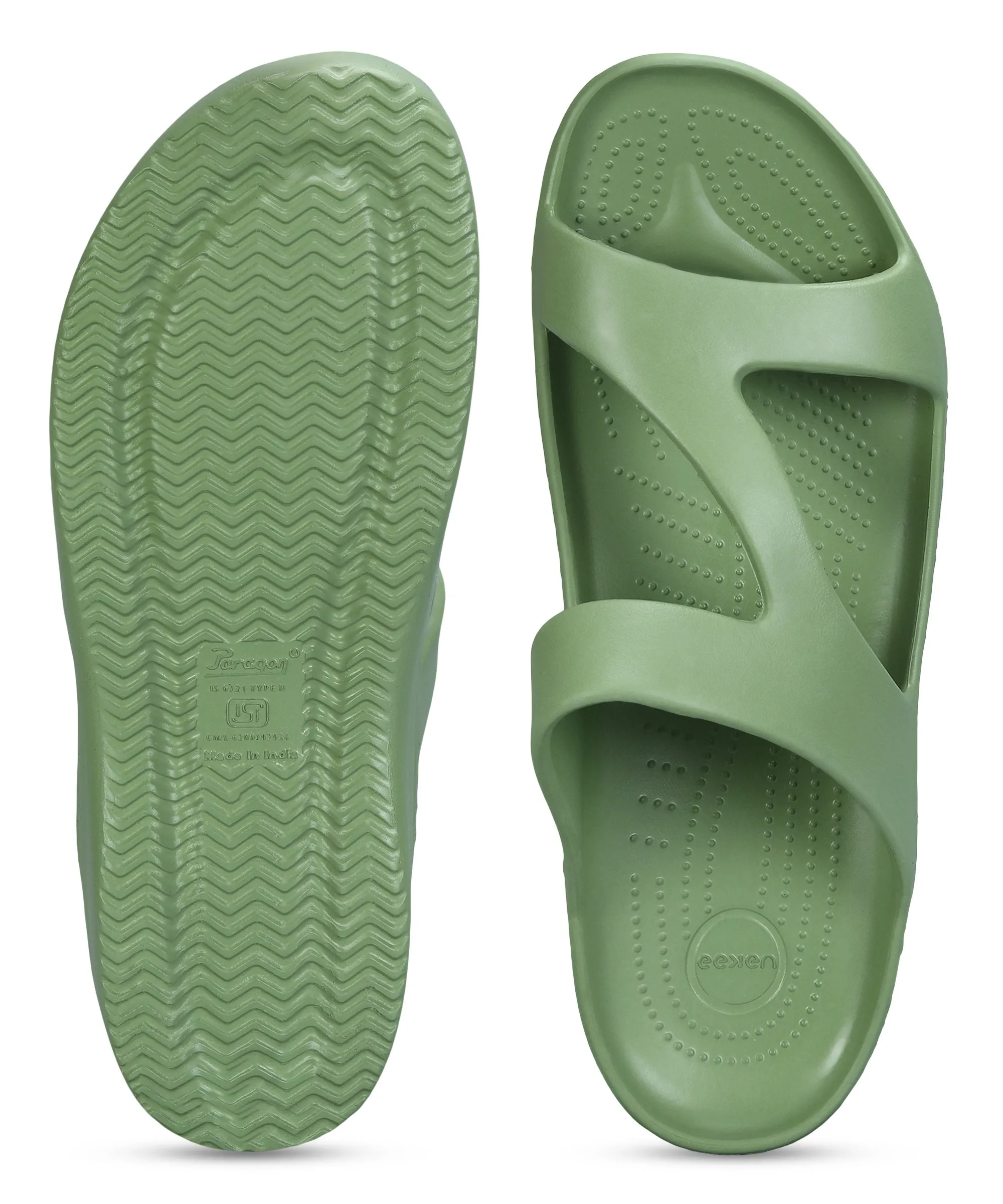 Paragon Women's Lightweight, Washable and Durable Green Slippers for Everyday Use