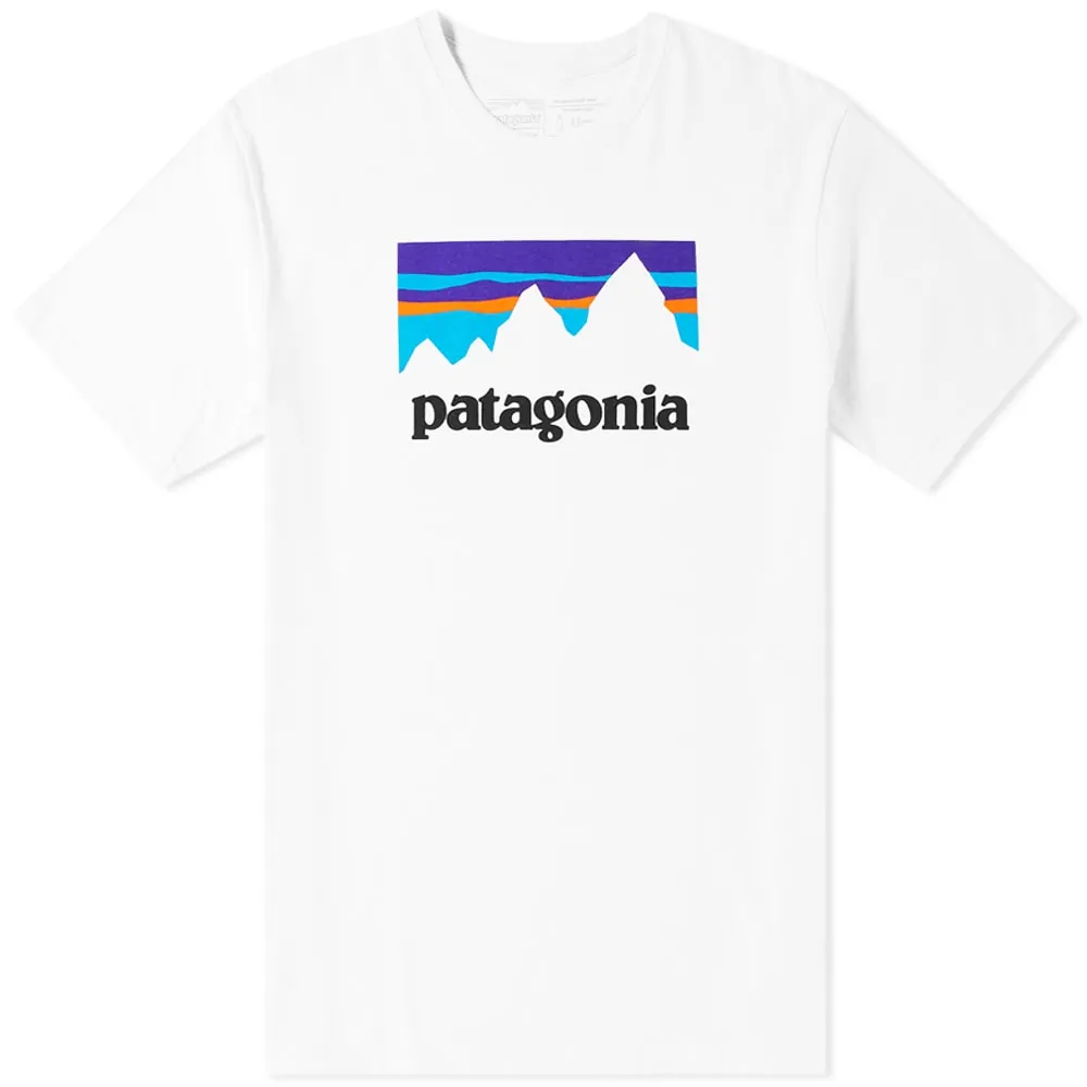 Patagonia Shop Sticker Responsibili-TeeWhite