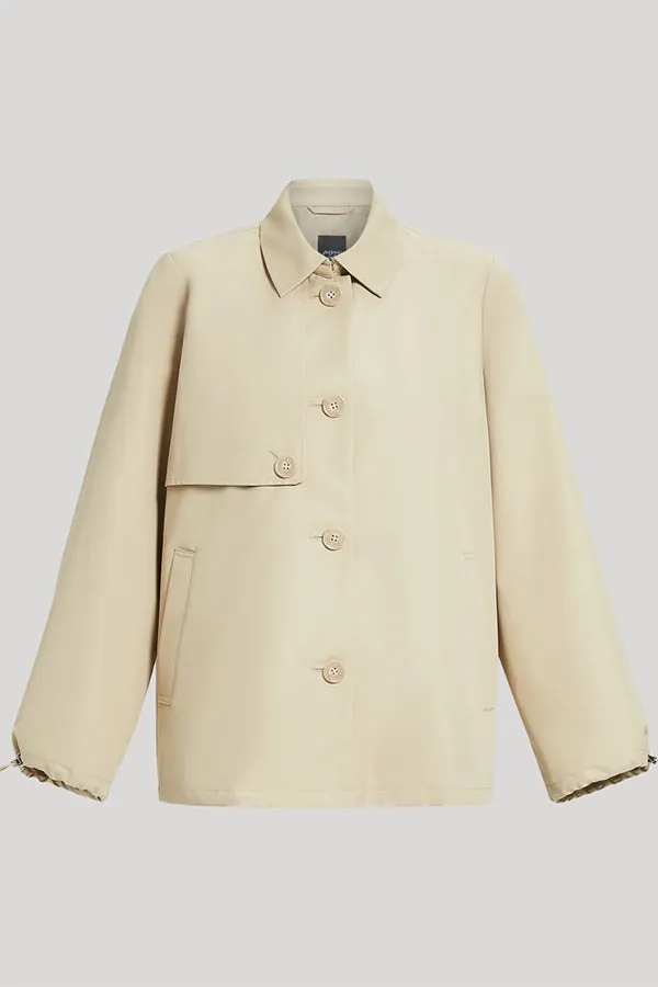 Persona (by Marina Rinaldi) FLEUR WATER-REPELLENT TAFFETA TRENCH COAT