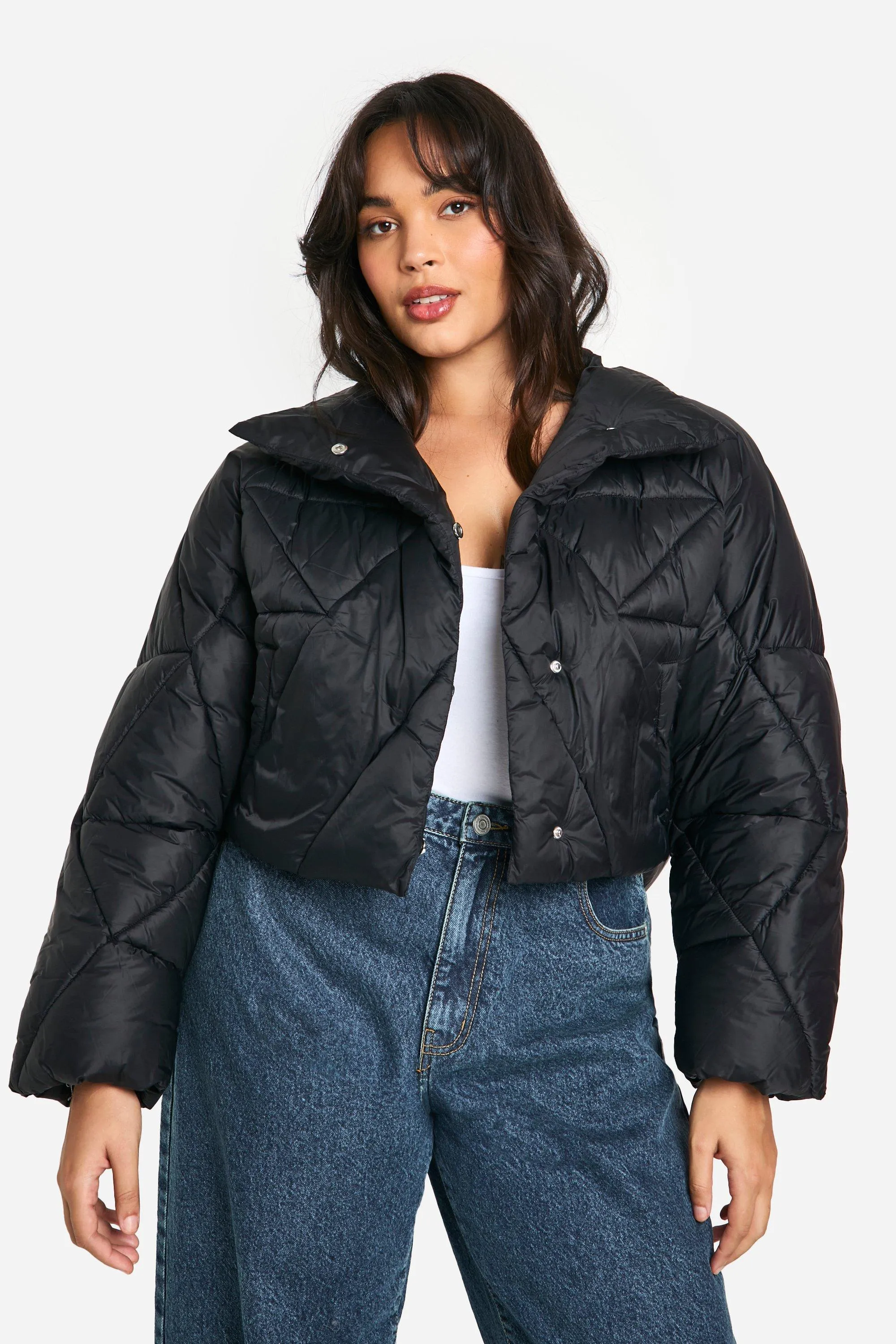 Plus Quilted Puffer Coat