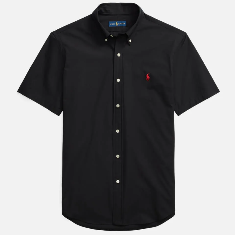 Polo Ralph Lauren Men's Poplin Short Sleeve Shirt - Polo Black - S | Coggles