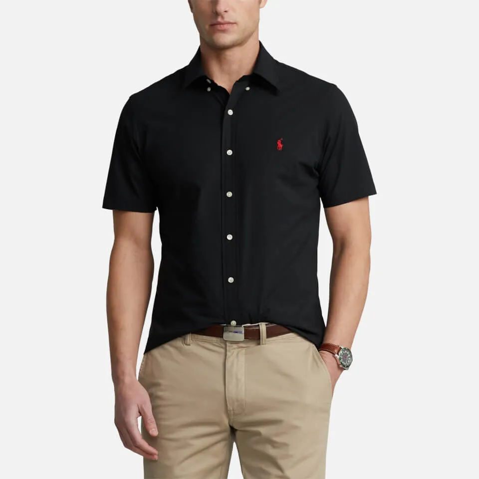 Polo Ralph Lauren Men's Poplin Short Sleeve Shirt - Polo Black - S | Coggles