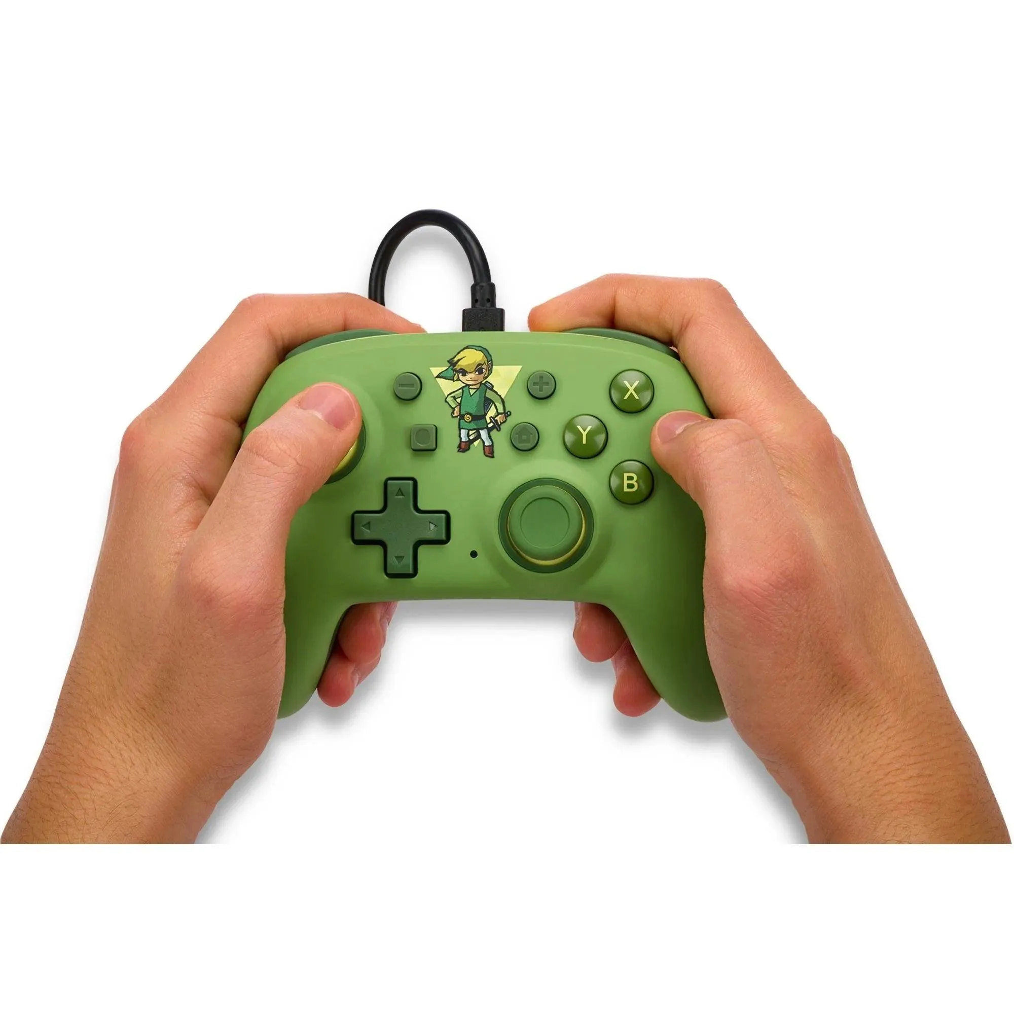 PowerA Nano Wired Controller Nintendo Switch Toon Link Green