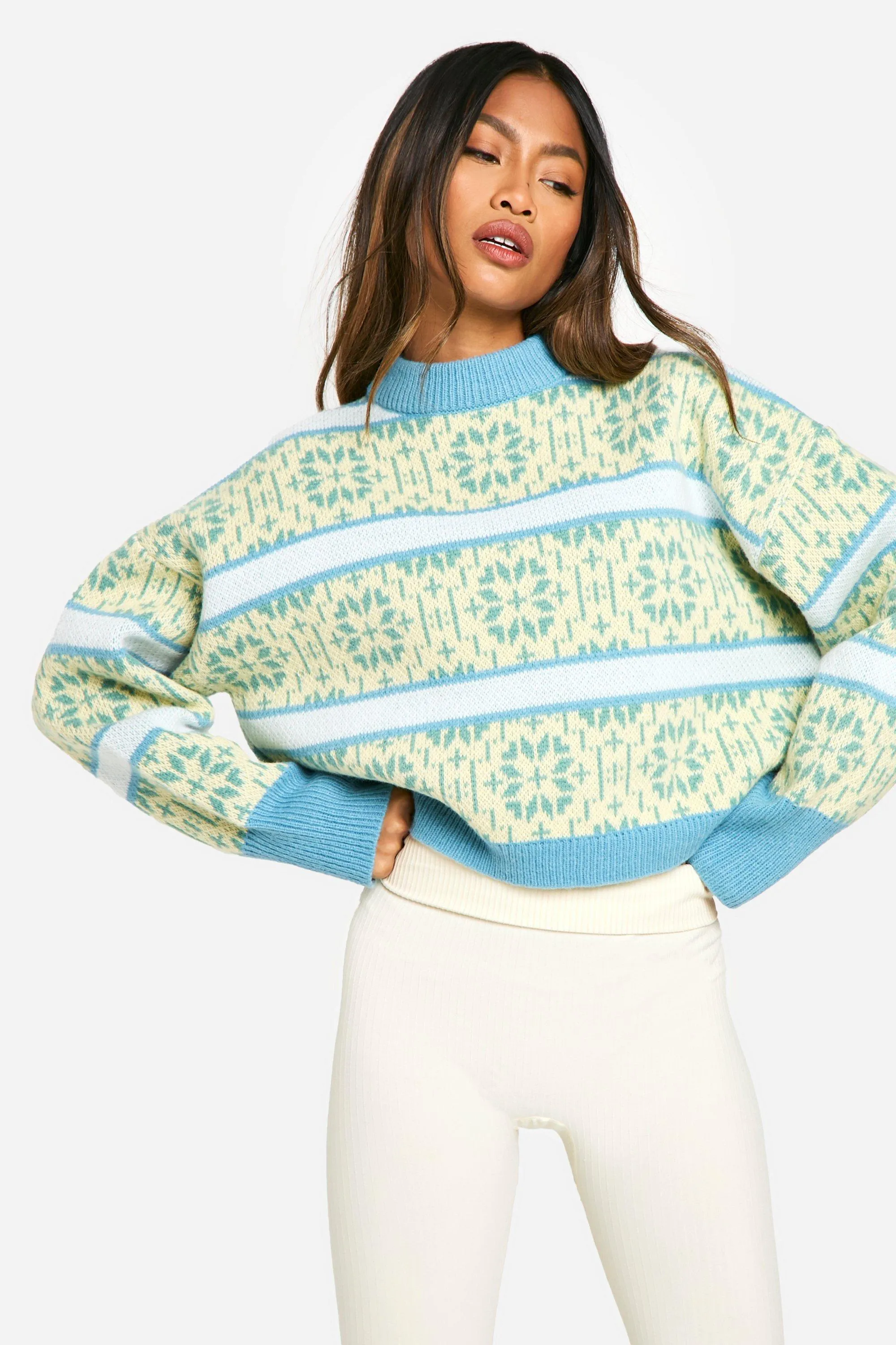 Premium Fairisle Striped Knitted Sweater