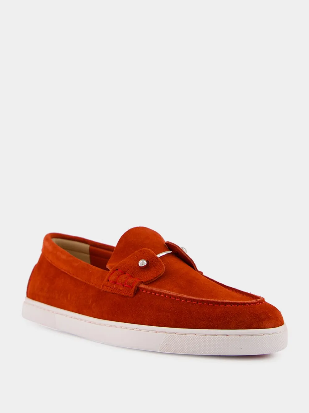 Red Chambeliboat Crosta Retournee Loafers