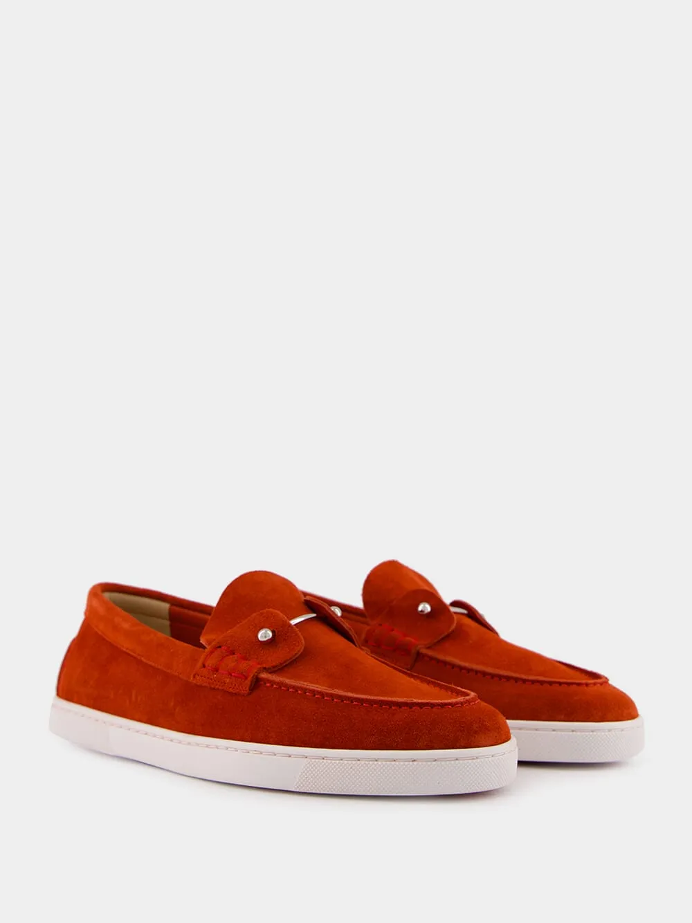 Red Chambeliboat Crosta Retournee Loafers