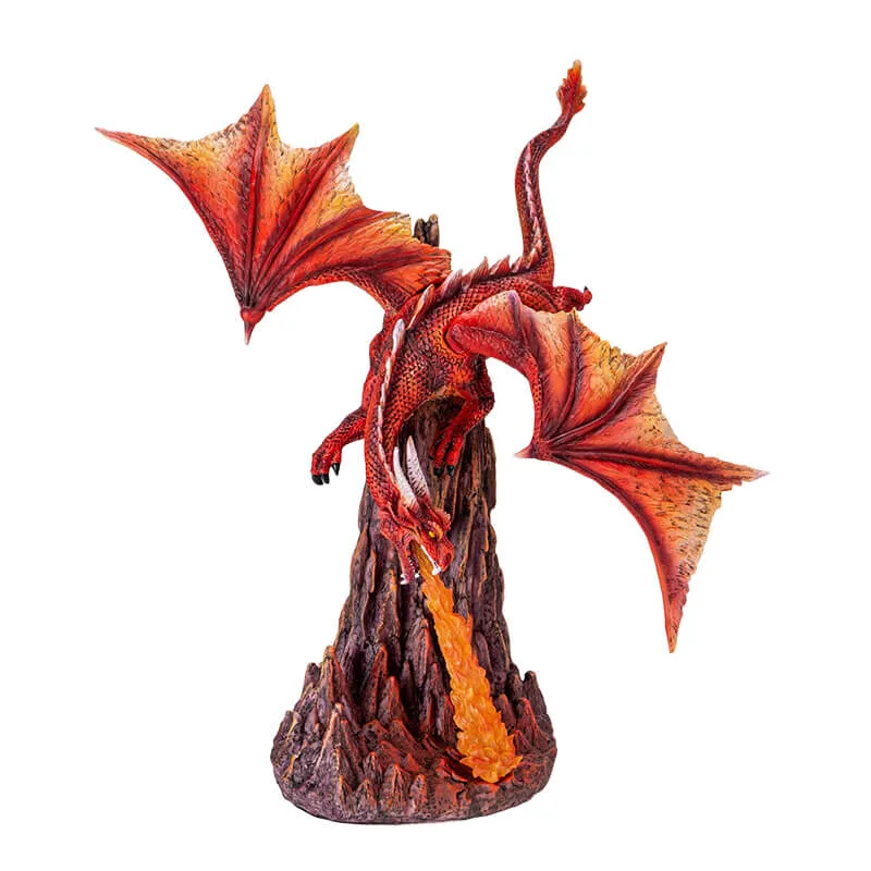 Red Fire Breathing Dragon Figurine