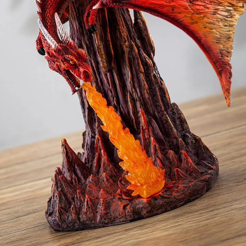 Red Fire Breathing Dragon Figurine