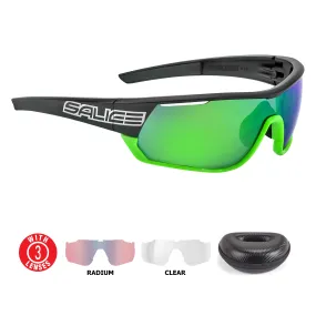 Salice 016 RWP Mirror Polarised Black-Green - DISCONTINUED