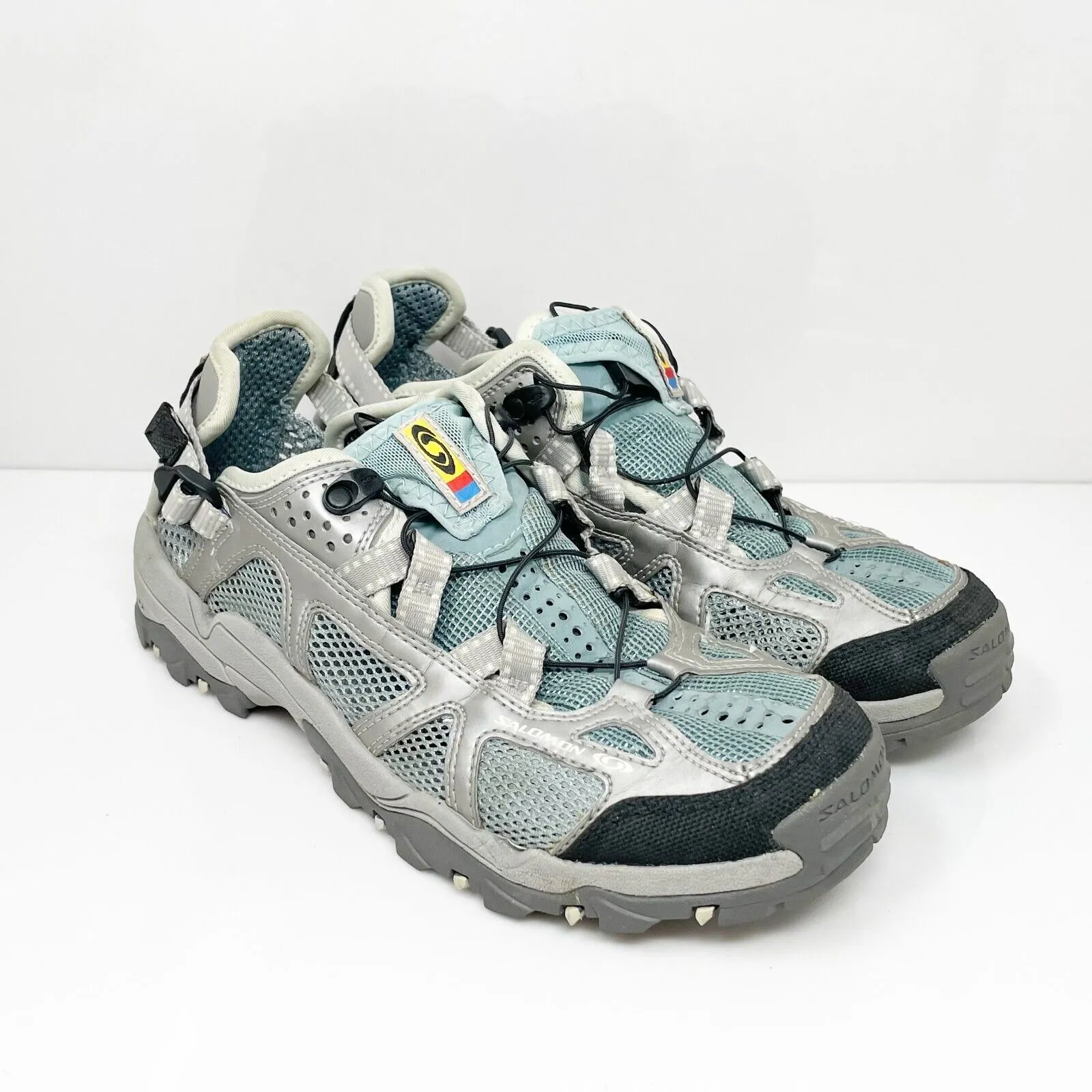 Salomon Womens Techamphibian 2 873088 Gray Hiking Shoes Sneakers Size 9.5