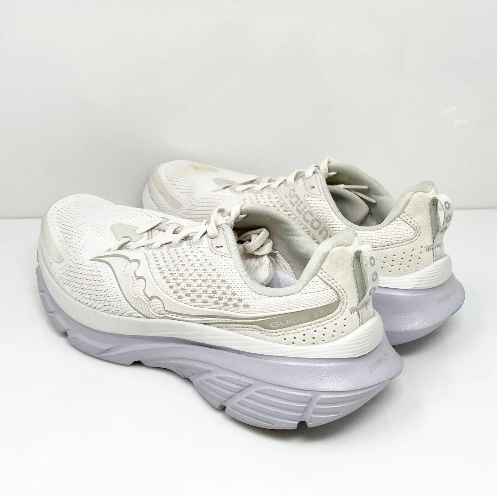 Saucony Womens Guide 17 S10936-243 White Running Shoes Sneakers Size 10.5