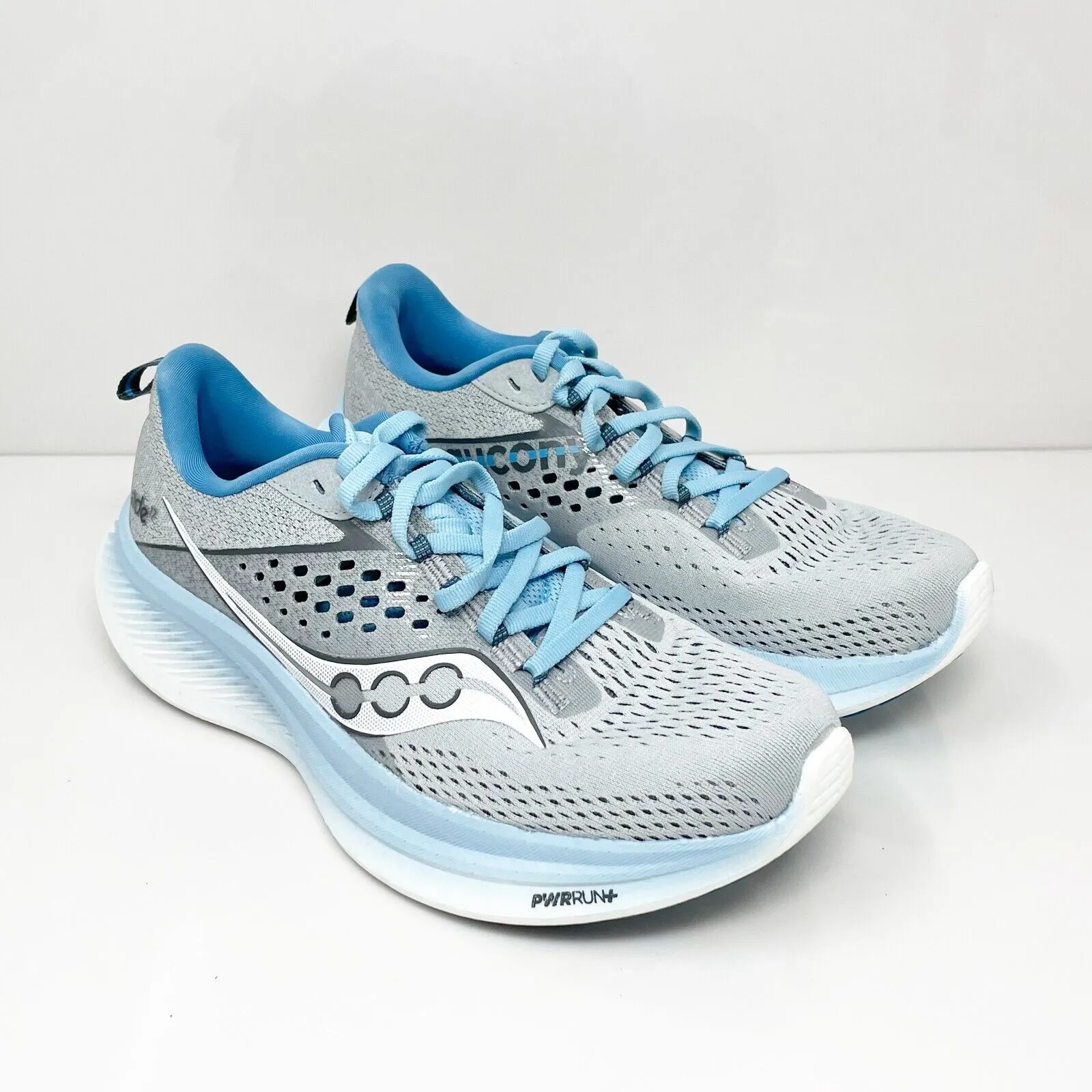 Saucony Womens Ride 17 S10924-118 Gray Running Shoes Sneakers Size 8