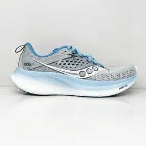 Saucony Womens Ride 17 S10924-118 Gray Running Shoes Sneakers Size 8