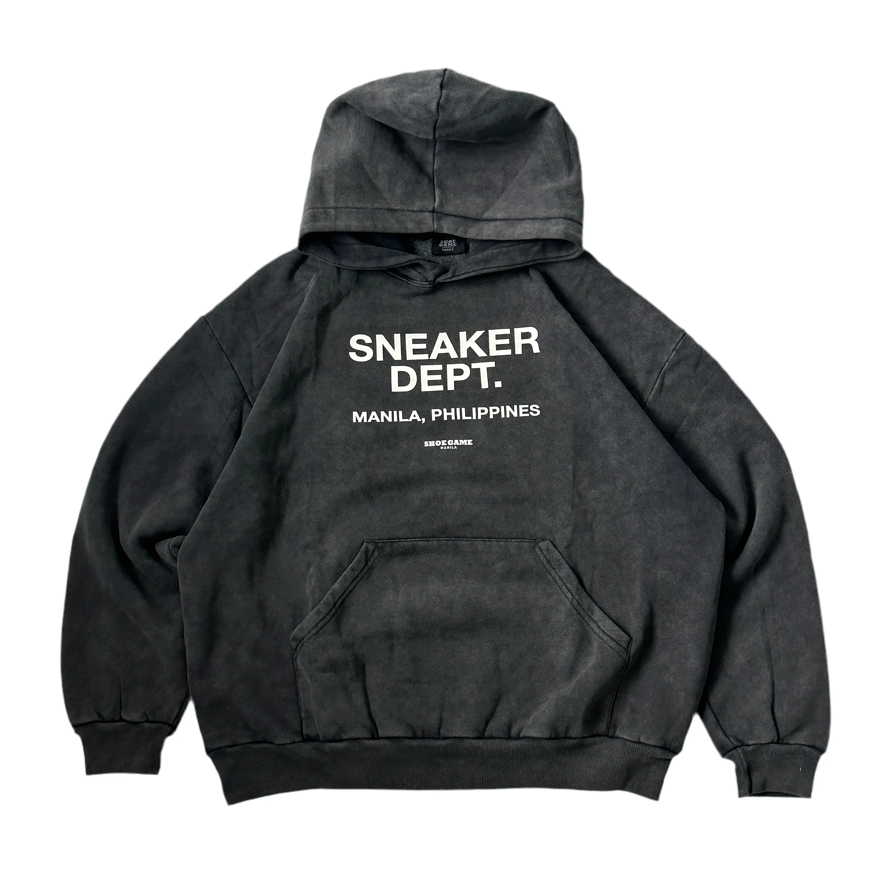 SGM Sneaker Dept. Hoodie Acid Washed Black